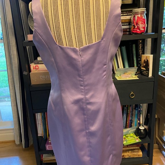 Chetta B Evening Lavender Cocktail Dress - Picture 5 of 7